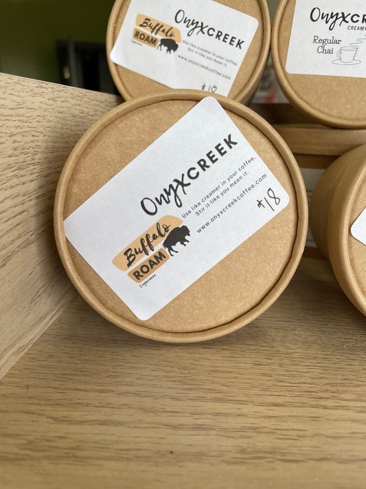 Large jar of Buffalo Roam